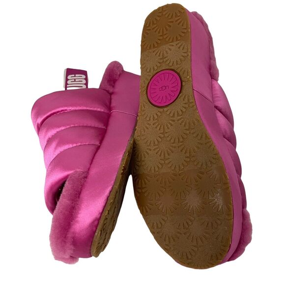 UGG Womens Puff Yeah Slippers Size 5 Slides Pink Fuchsia - Picture 3 of 3